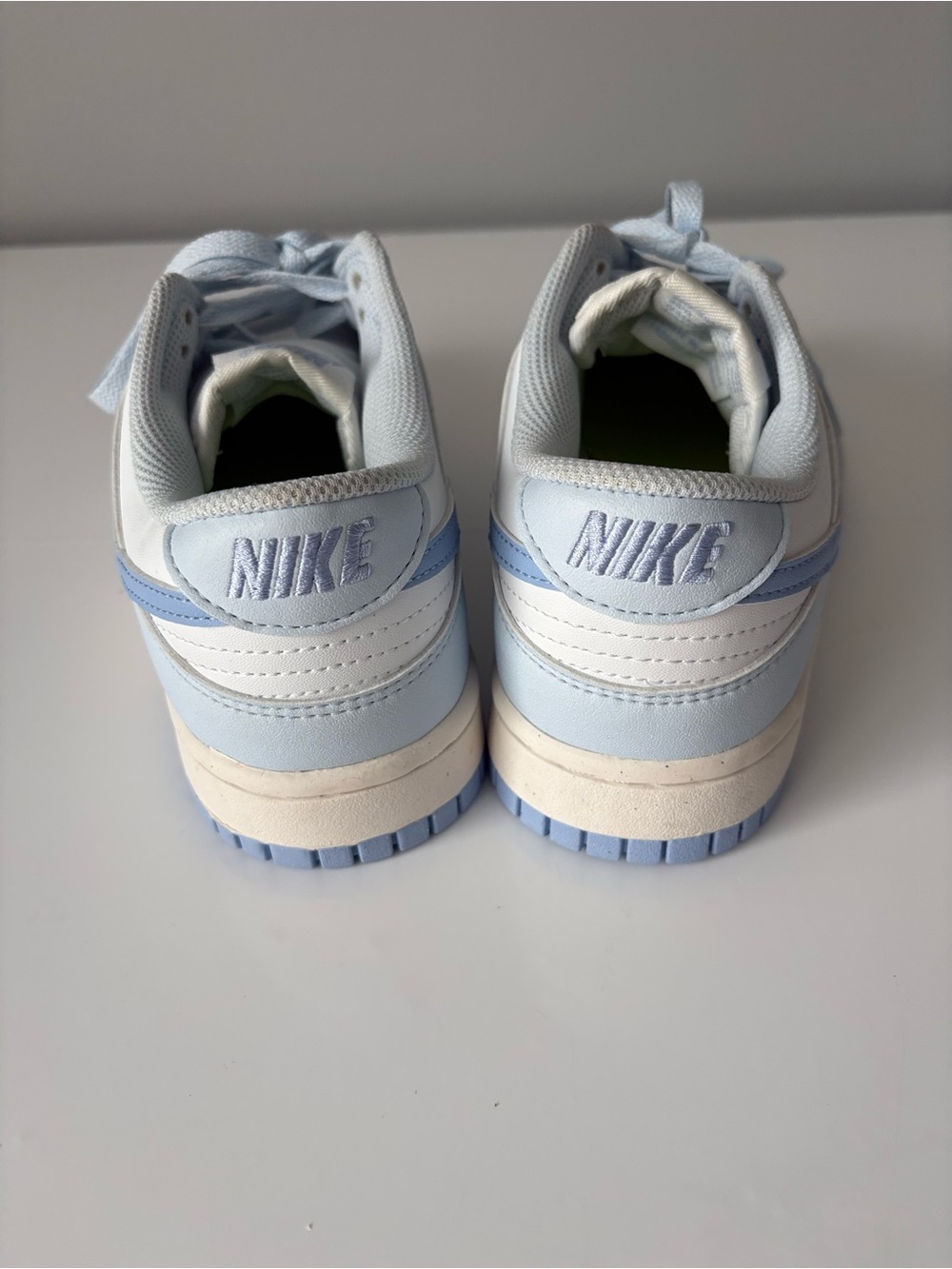 Nike Dunk Low White Light Armory Blue Sneakers Women’s Size 8 - Picture 5 of 10